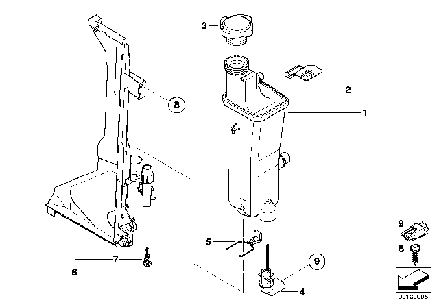 2010 BMW X3 Expansion Tank, Manual Gearbox Diagram