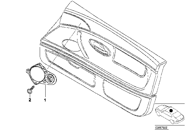 2001 BMW Z8 Loudspeaker Diagram 3
