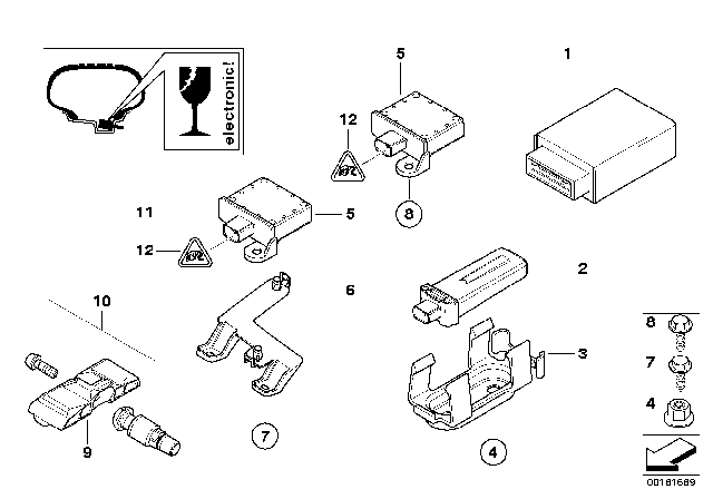 2004 BMW X3 Sheet Metal Screw With Washer Diagram for 07119904262