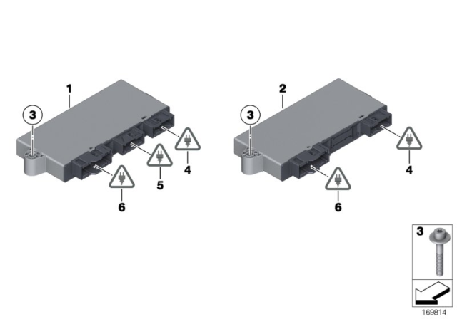 2015 BMW X3 Control Unit Diagram