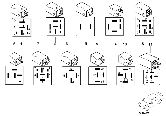 1993 BMW 318i Various Relays Diagram 3