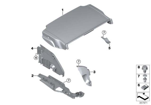 2018 BMW M4 Trim Panel, Retractable Hardtop Diagram