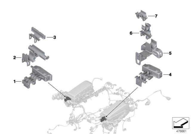 2018 BMW M760i xDrive Fastener For Wiring Harness Diagram