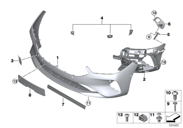 2020 BMW 840i Gran Coupe Trim Panel, Front Diagram