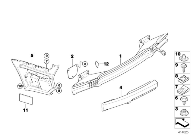 2011 BMW M3 Carrier, Rear Diagram