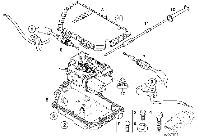 2004 BMW 745Li Parking Brake / Actuator Diagram