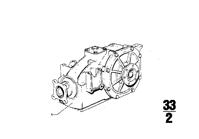 1972 BMW 3.0CS Rear-Axle-Drive Diagram 2