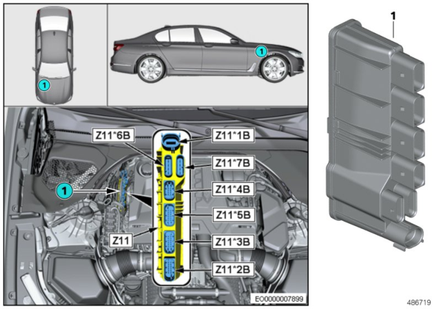 2019 BMW M5 Integrated Supply Module Diagram