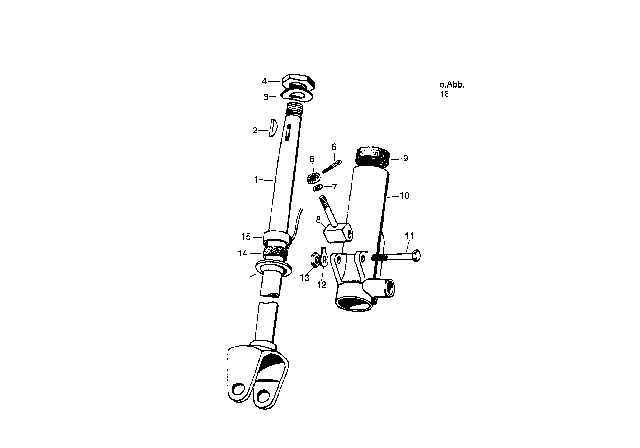 1958 BMW Isetta Steering-Bearing Bushing Diagram for 32312082538