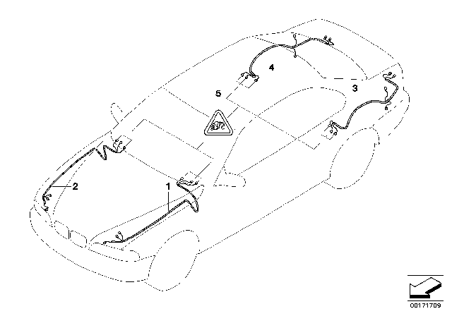 2005 BMW 745Li Repair Cable Main Cable Harness Diagram