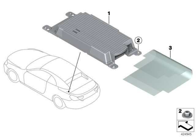 2013 BMW 640i Combox Media Diagram 1