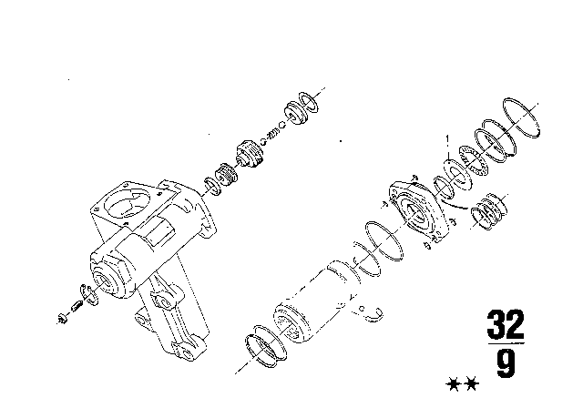 1970 BMW 2500 Hydro Steering Box Diagram 4