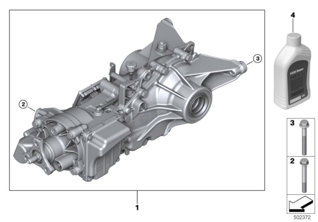 2020 BMW M235i xDrive Gran Coupe Rear-Axle-Drive Diagram 1