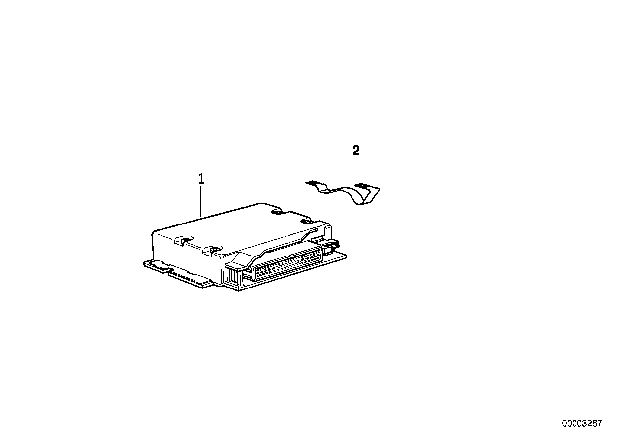 1995 BMW 750iL Control Unit Egs, Programmed Diagram