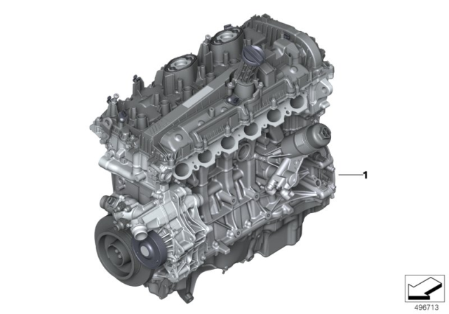 2020 BMW X4 M SHORT ENGINE Diagram for 11002464573