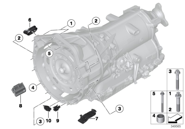 2016 BMW X6 Gearbox Mounting Diagram