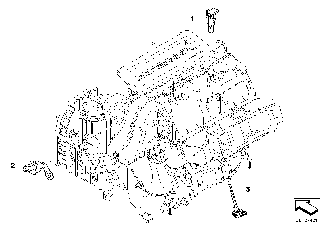 2004 BMW 645Ci Temperature Sensor Diagram