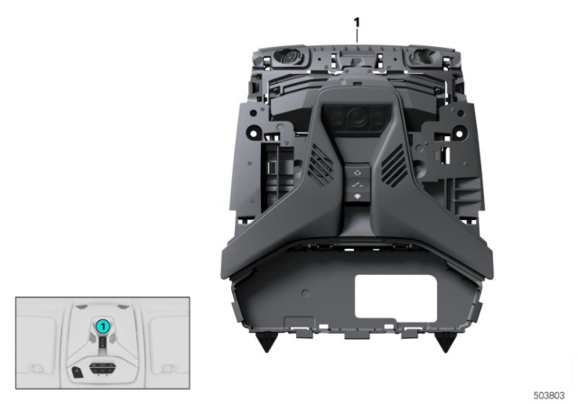 2020 BMW M235i xDrive Gran Coupe HEADLINER CONTROL MODULE Diagram for 61315A0B866