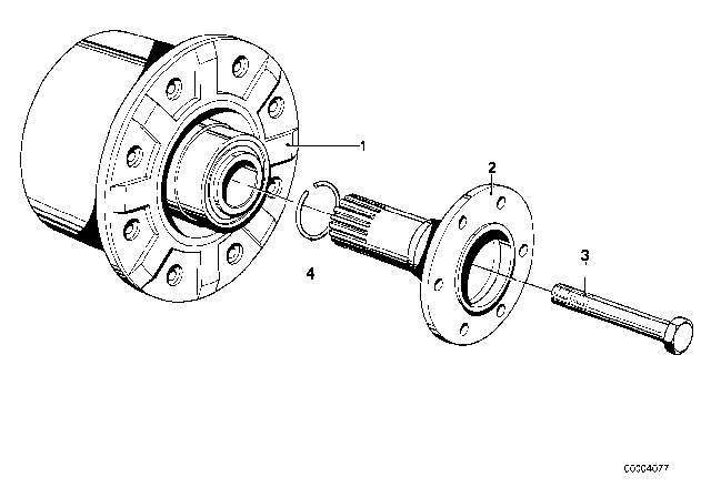 1981 BMW 528i Differential - Limited Slip Differential Unit Diagram