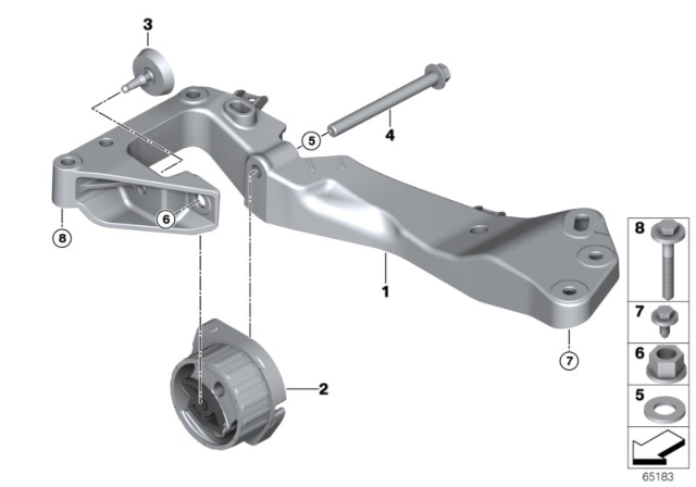 2015 BMW X1 Gearbox Suspension Diagram