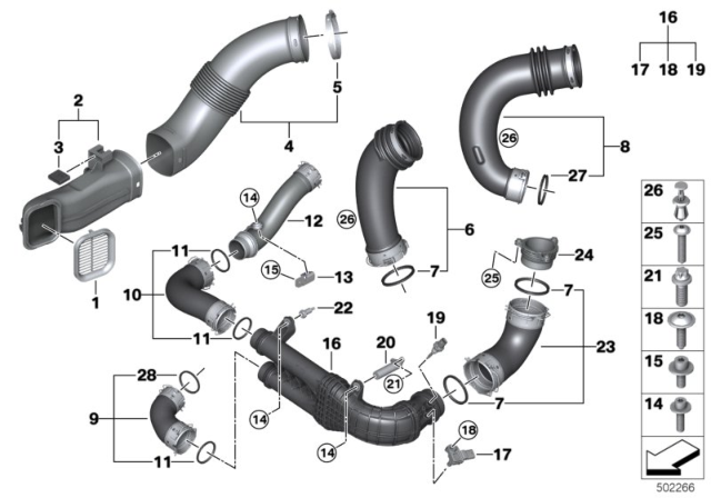 2020 BMW X4 M Screw Diagram for 07129908739