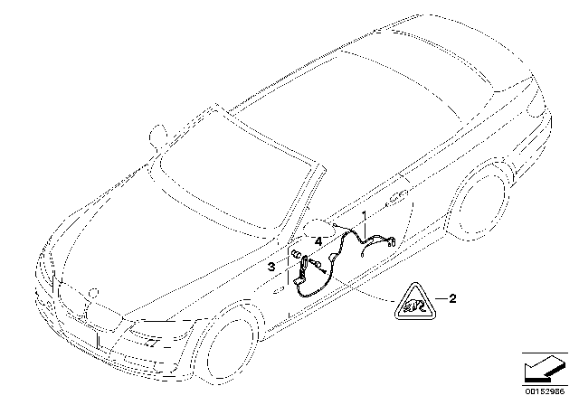2008 BMW M3 Door Cable Harness Diagram