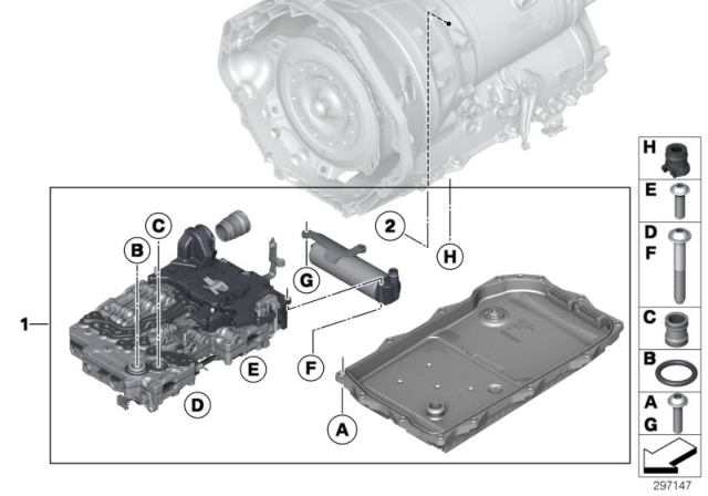 2014 BMW X3 Mechatronics (GA8HP45Z) Diagram