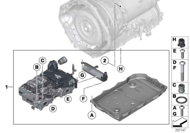 2016 BMW X5 Mechatronics (GA8HP45Z) Diagram