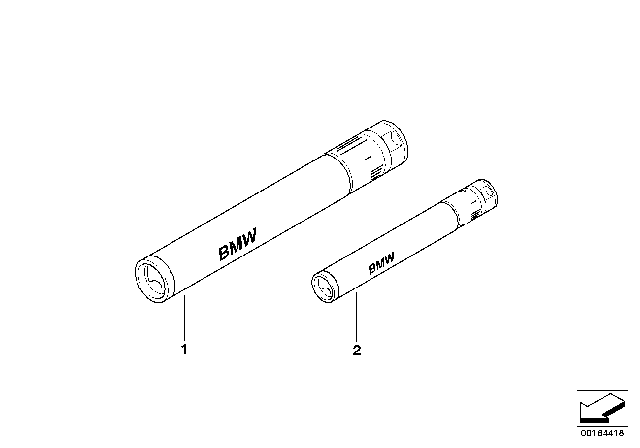 2009 BMW M6 LED Flashlight Diagram