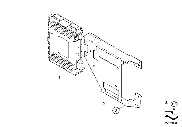 2007 BMW Alpina B7 IBOC Receiver Module Diagram