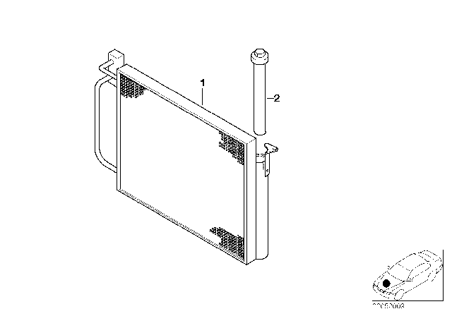 2005 BMW X5 Condenser, Air Conditioning Diagram