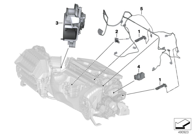 2020 BMW Z4 Electrical Parts, Heating & A/C Unit Diagram