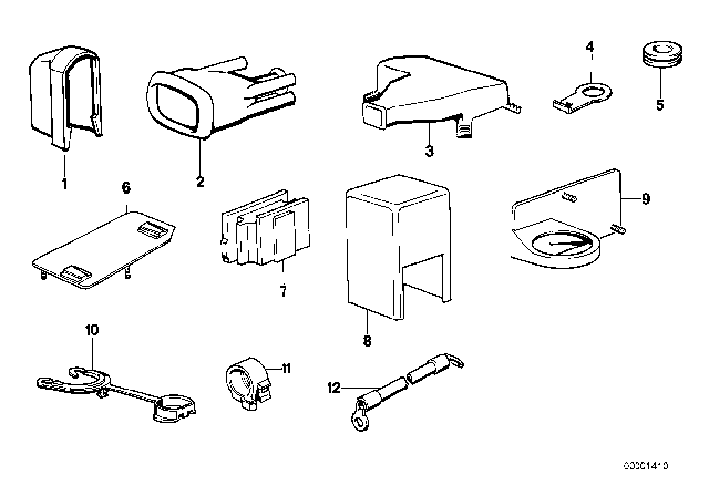 1980 BMW 733i Cable Covering Diagram