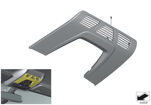 2015 BMW i8 Cover, Roof Function Centre Diagram