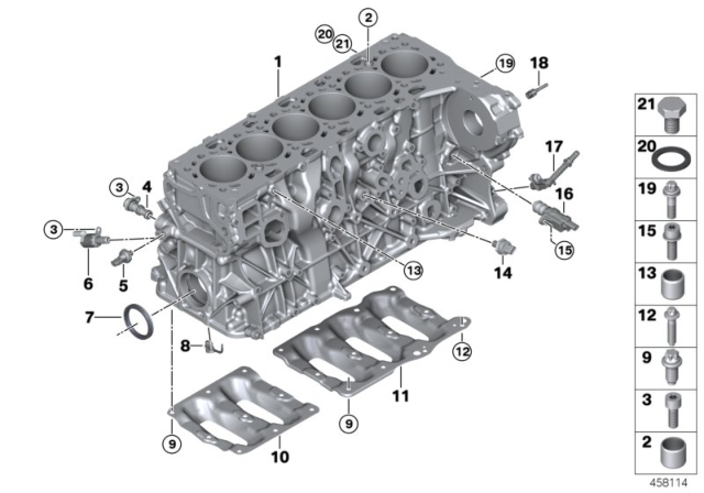 2018 BMW 540d xDrive CONTROL VALVE FOR PISTON COO Diagram for 11428577189