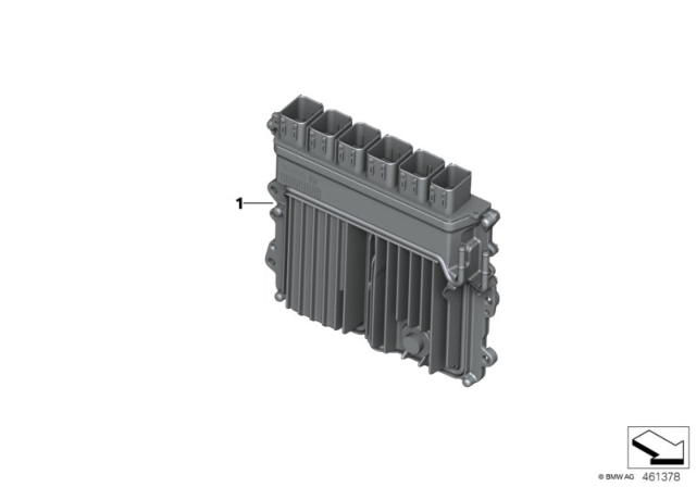 2018 BMW 540d xDrive Engine Control Module Diagram for 13618592462