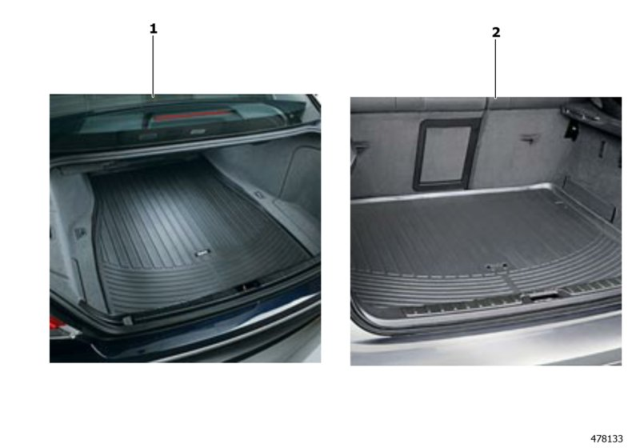 2013 BMW 328i Cargo Tray Diagram