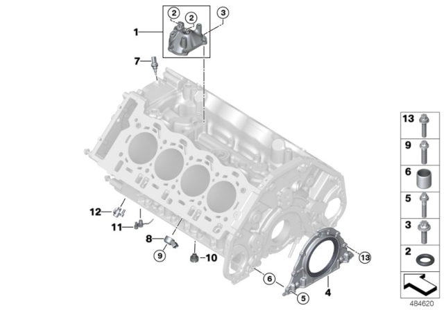 2018 BMW M5 Non-Return Valve Diagram for 11158629978