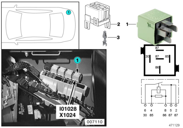 2003 BMW 530i Relay, Latent-Heat Storage System Diagram