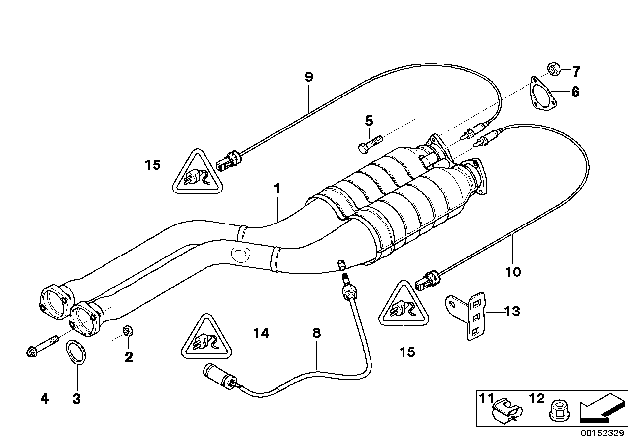 2006 BMW Z4 M Lambda-Probe Bracket Diagram for 12517837573