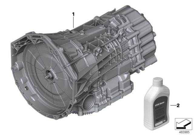 2010 BMW 328i Twin-Clutch Gearbox GS7D36SG Diagram