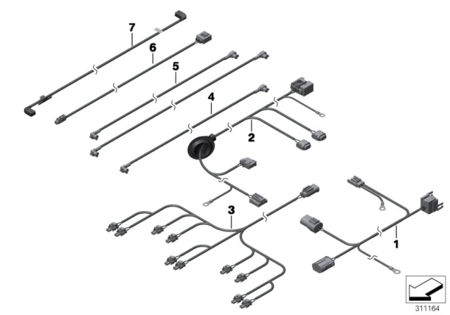 2016 BMW X3 Various Additional Wiring Sets Diagram 2