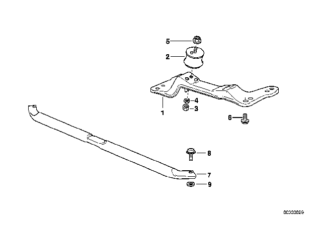 1994 BMW 325i Gearbox Suspension Diagram