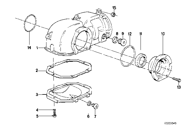 1989 BMW 325ix Cover Diagram for 31511210827