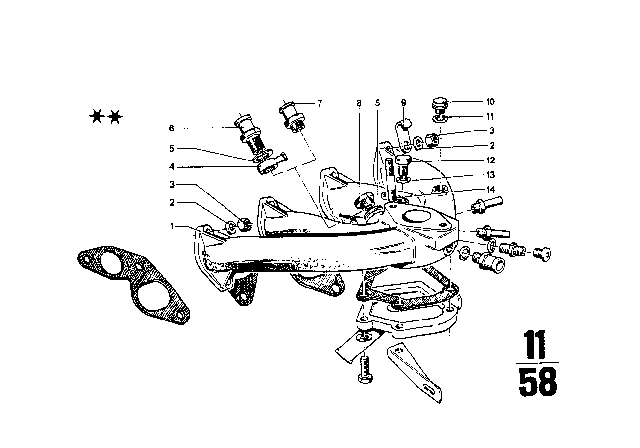 1967 BMW 1602 Intake Manifold Diagram 1