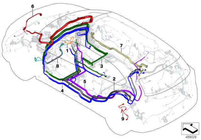 2020 BMW X1 Assorted Repair Cables Diagram