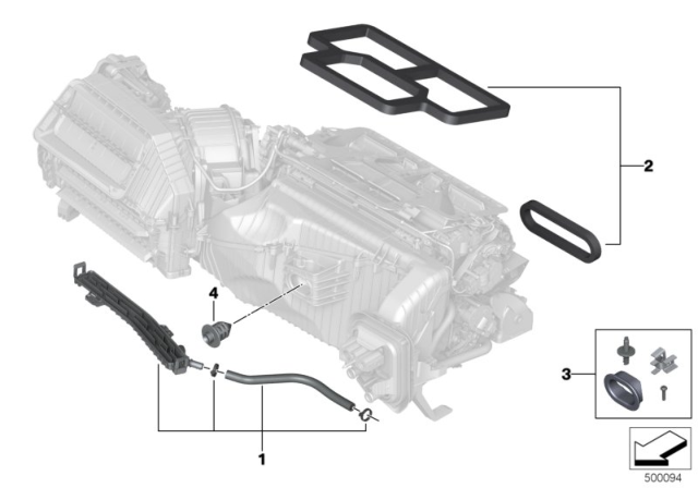 2019 BMW X3 Housing Parts, Heater And Air Conditioning Diagram