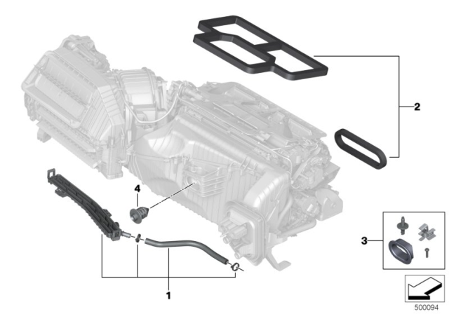 2018 BMW X3 M40i(G01) Housing Parts, Heater And Air Conditioning Diagram