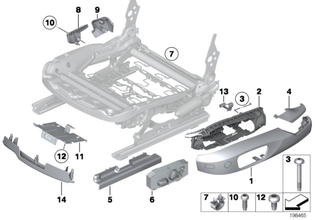 2013 BMW X1 Seat Front Seat Coverings Diagram 2