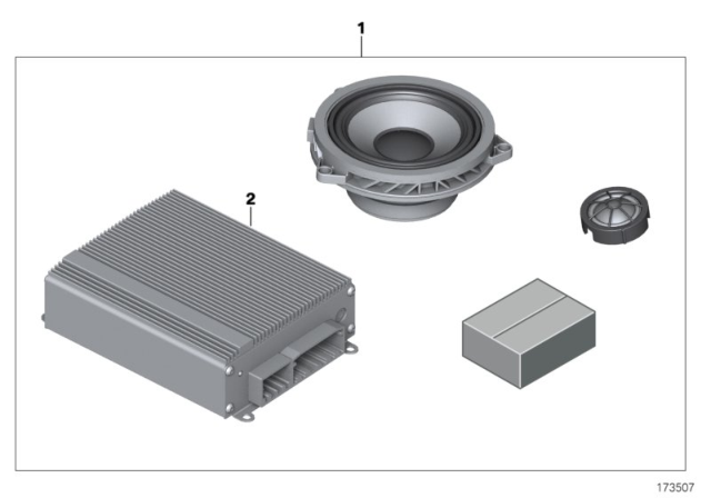 2013 BMW 328i HIFI System, Alpine Diagram